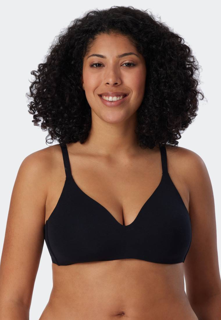 Schiesser Soft BH Organic Cotton gepaddet ohne Bügel schwarz - 95/5 2025