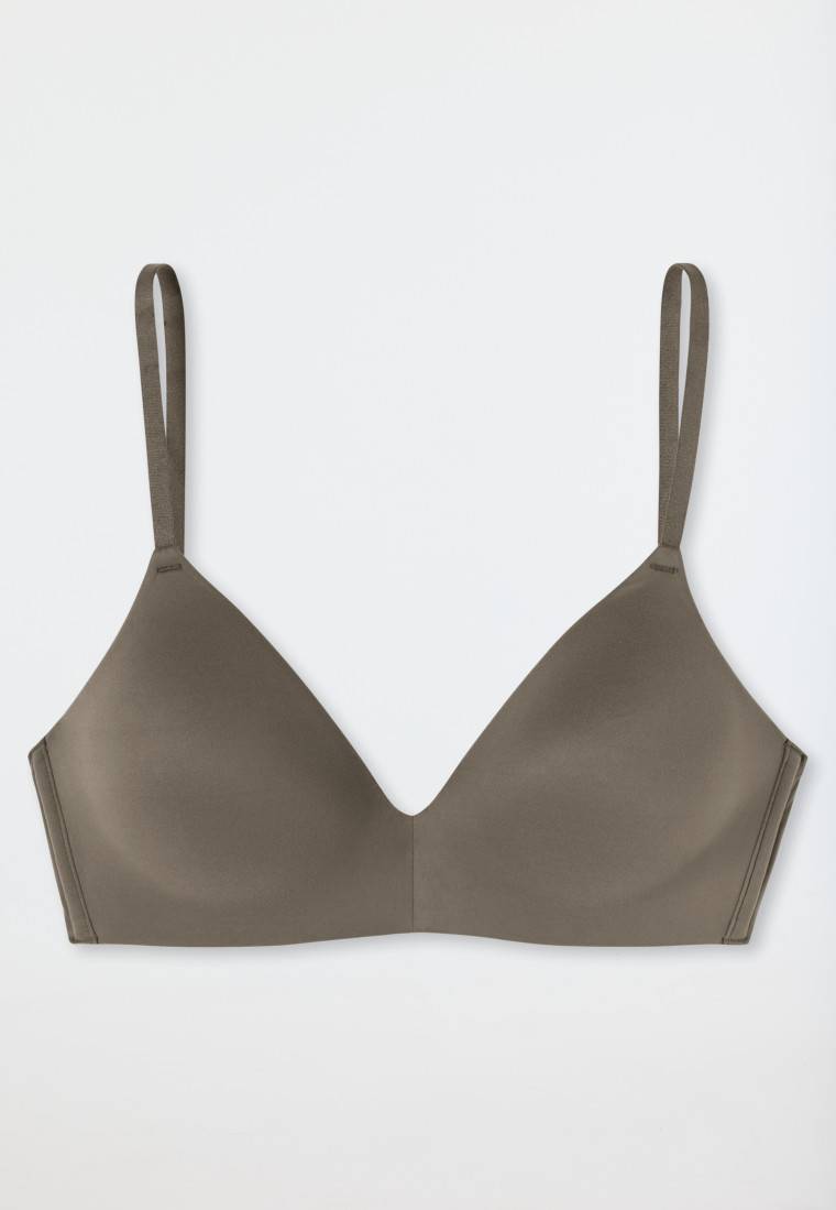 Schiesser Soft-BH gepadded ohne Bügel taupe - Invisible Soft Outlet
