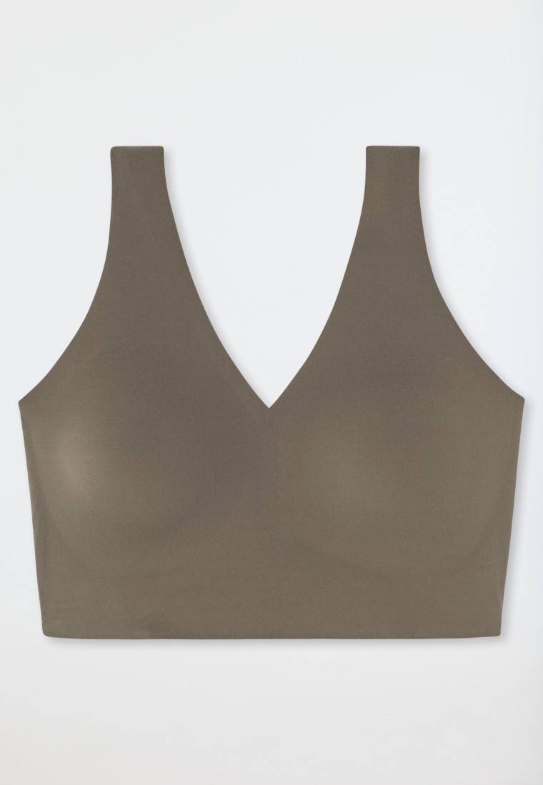 Schiesser Bustier Mikrofaser herausnehmbare Pads taupe - Invisible Soft Verkauf