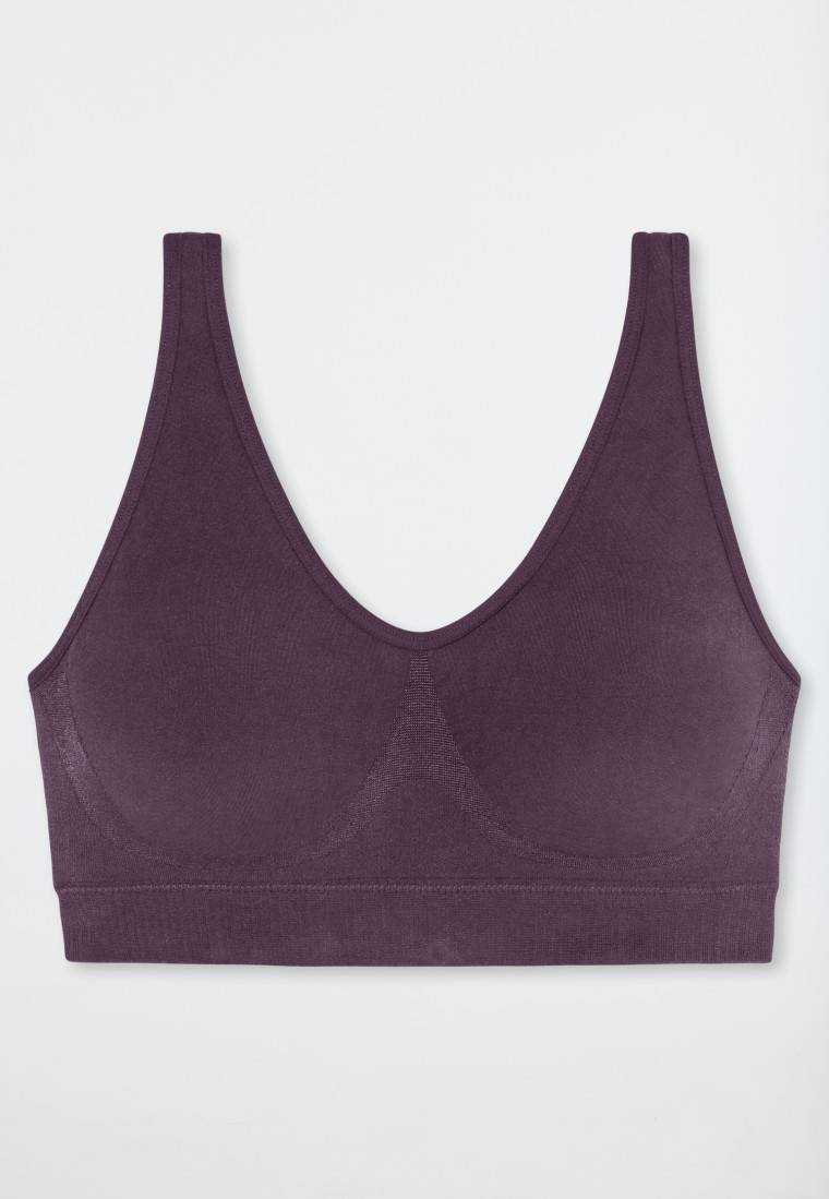 Schiesser Bustier seamless herausnehmbare Pads pflaume - Classic Seamless Hotsell