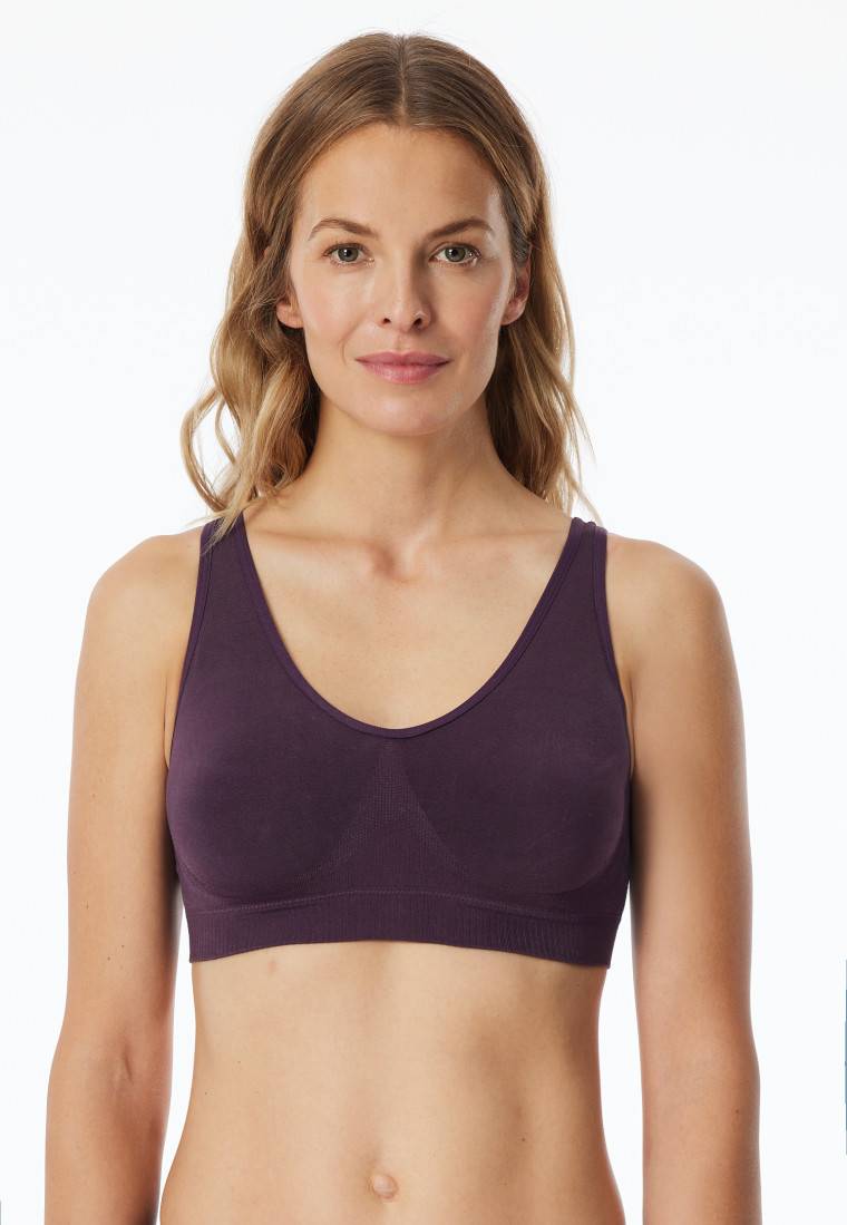 Schiesser Bustier seamless herausnehmbare Pads pflaume - Classic Seamless Hotsell