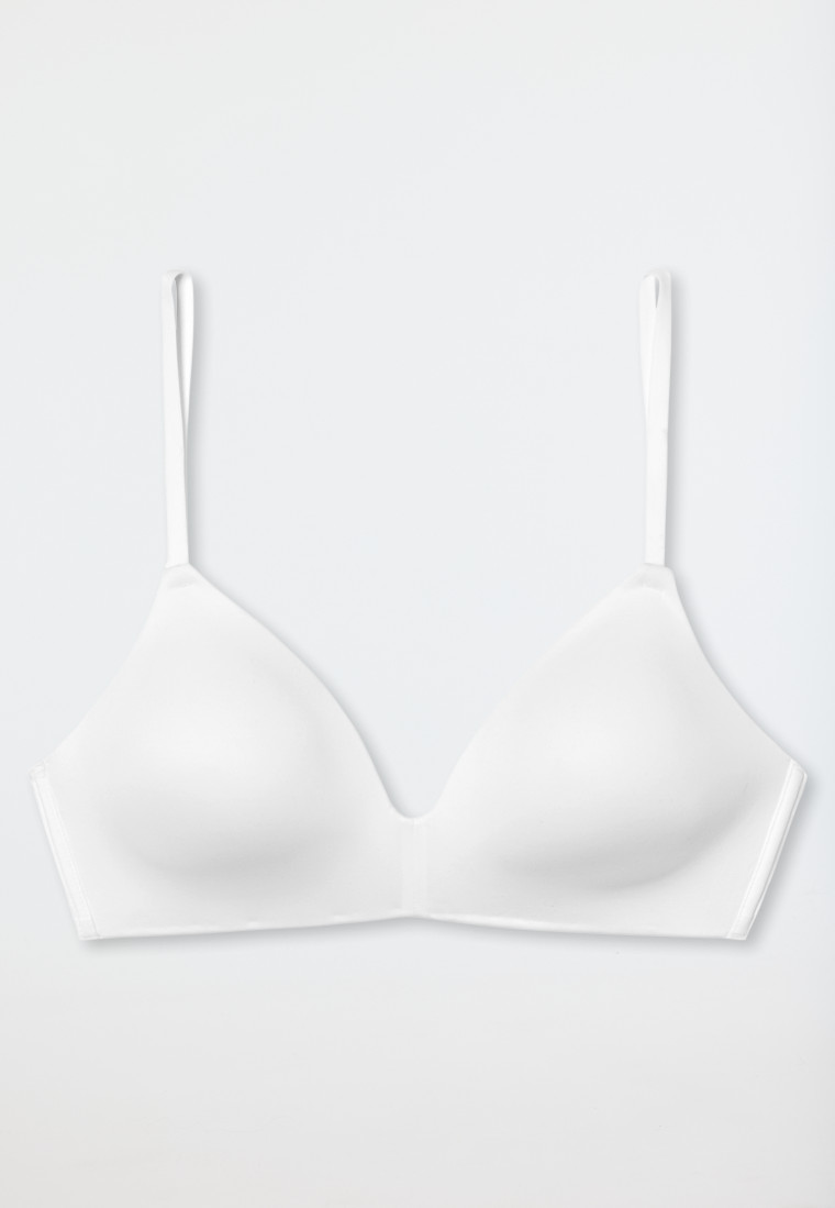 Schiesser BH ohne Bügel gepadded weiß - Invisible Soft Schlussverkauf