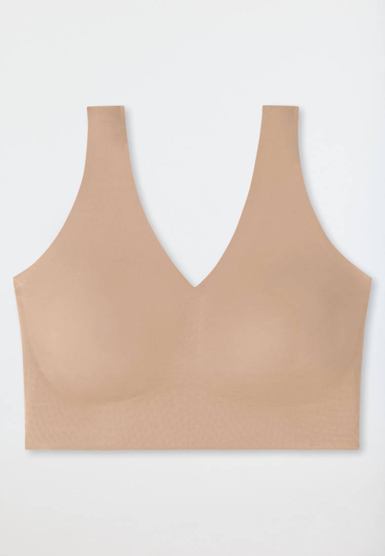 Schiesser Bustier Microfaser herausnehmbare Pads maple - Invisible Soft Kostenloser Versand