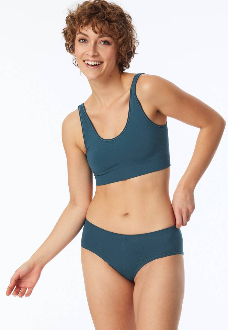 Schiesser Bustier wendbar petrol - Casual Seamless