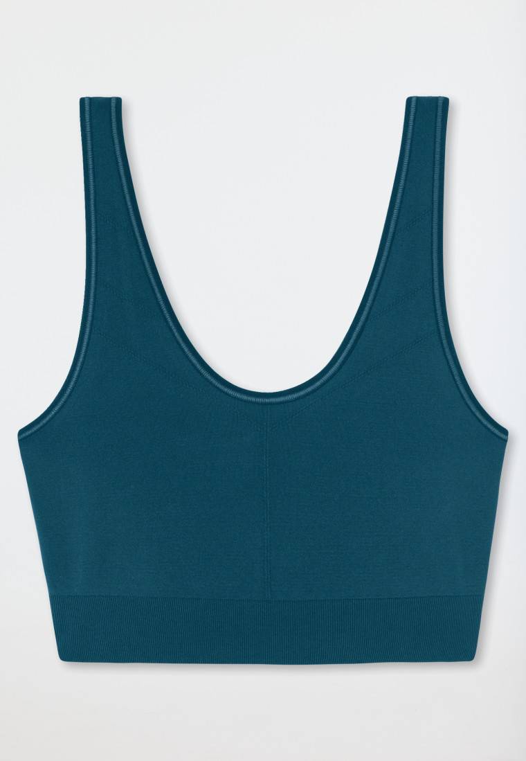 Schiesser Bustier wendbar petrol - Casual Seamless Fabrik Onlineshop