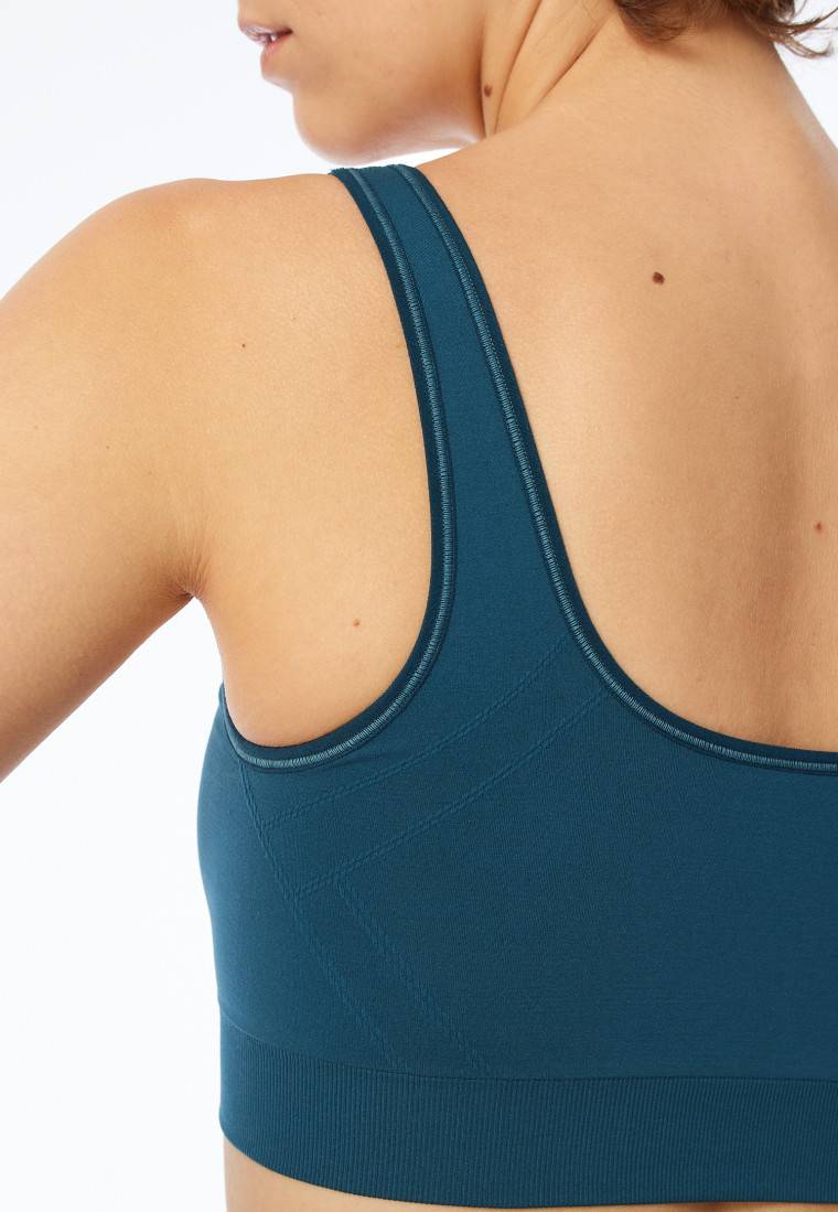 Schiesser Bustier wendbar petrol - Casual Seamless Fabrik Onlineshop