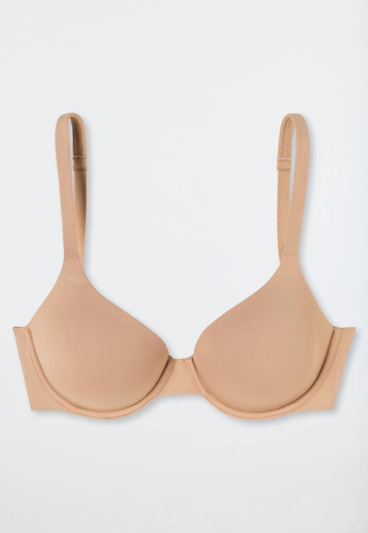 Schiesser Schalen-BH mit Bügel und gleitenden Cups maple - Unique Micro Versandkostenfrei