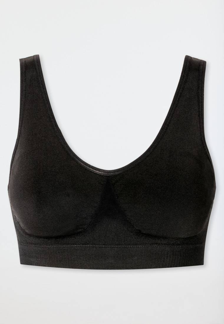 Schiesser Bustier seamless herausnehmbare Pads schwarz- Classic Seamless Exklusivangebot