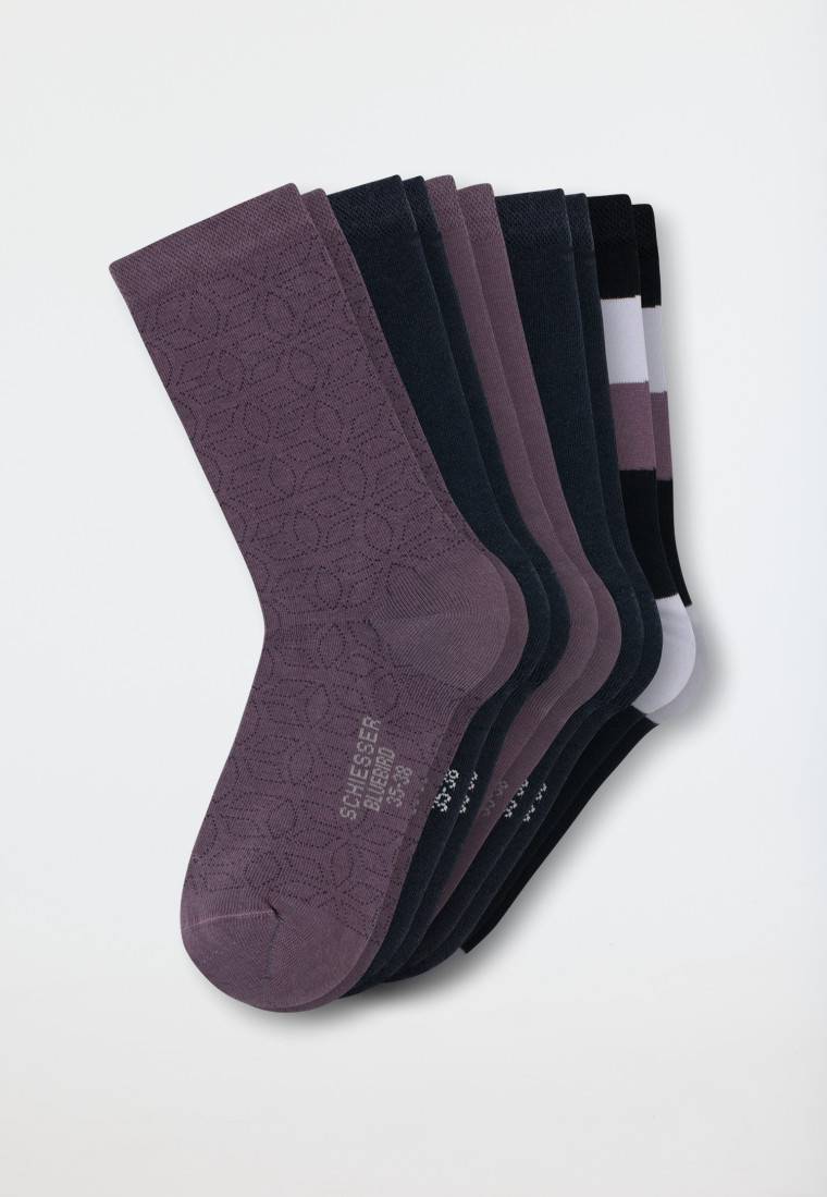 Schiesser Damensocken 5er-Pack stay fresh uni/gemustert mehfarbig - Bluebird Preisnachlass