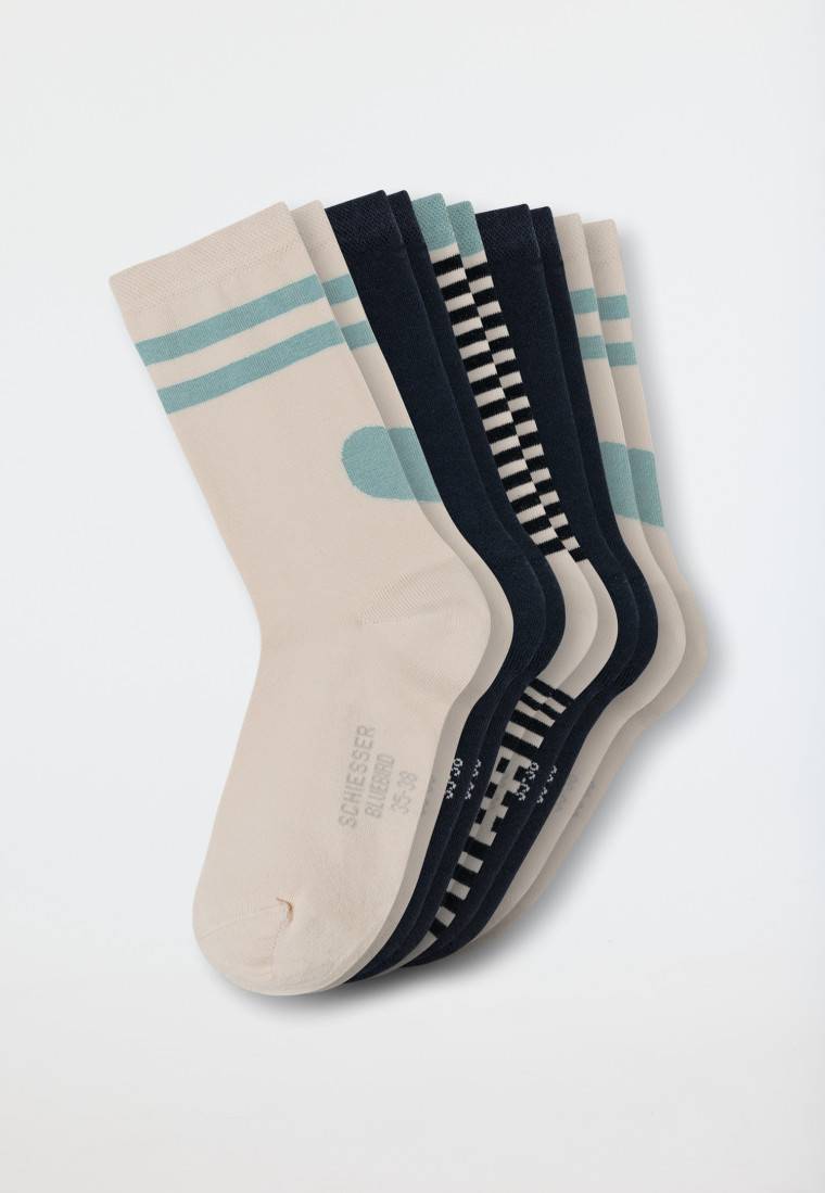 Schiesser Damensocken 5er-Pack stay fresh uni/gemustert mehfarbig - Bluebird Black Friday