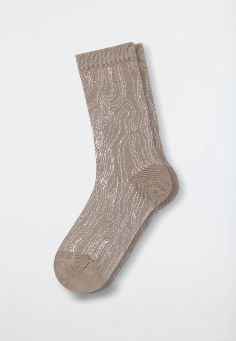 Schiesser Damensocken gemustert sahara - selected! premium Lagerräumung