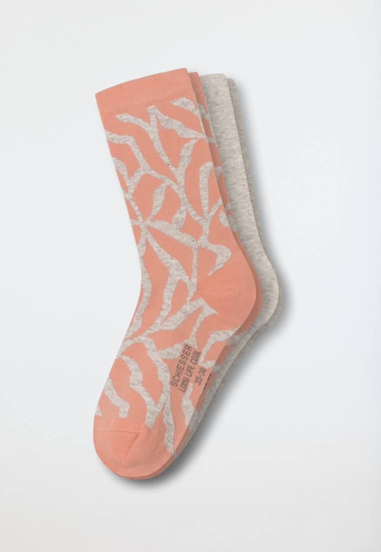 Schiesser Damensocken 2er-Pack unifarben/gemustert mehrfarbig - Long Life Cool Top Angebot