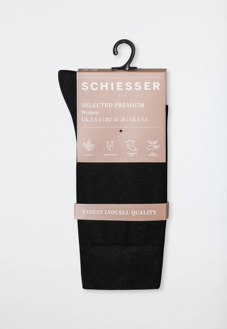 Schiesser Damensocken schwarz - selected! premium Neuheiten