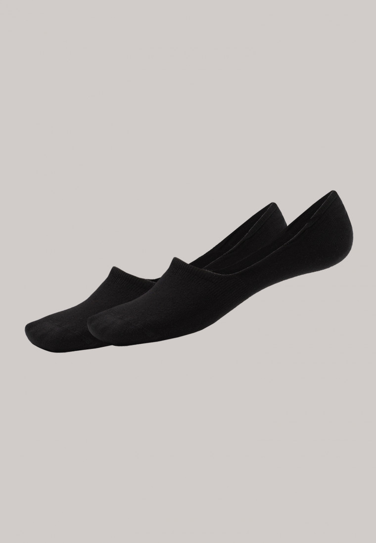 Schiesser Inshoe-Damensocken 2er-Pack schwarz - Long Life Cool