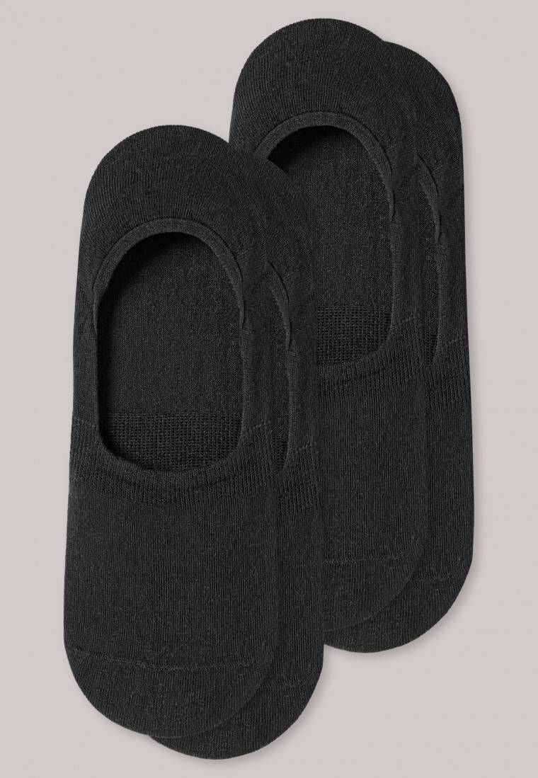 Schiesser Inshoe-Damensocken 2er-Pack schwarz - Long Life Cool Letzte 3 Tage