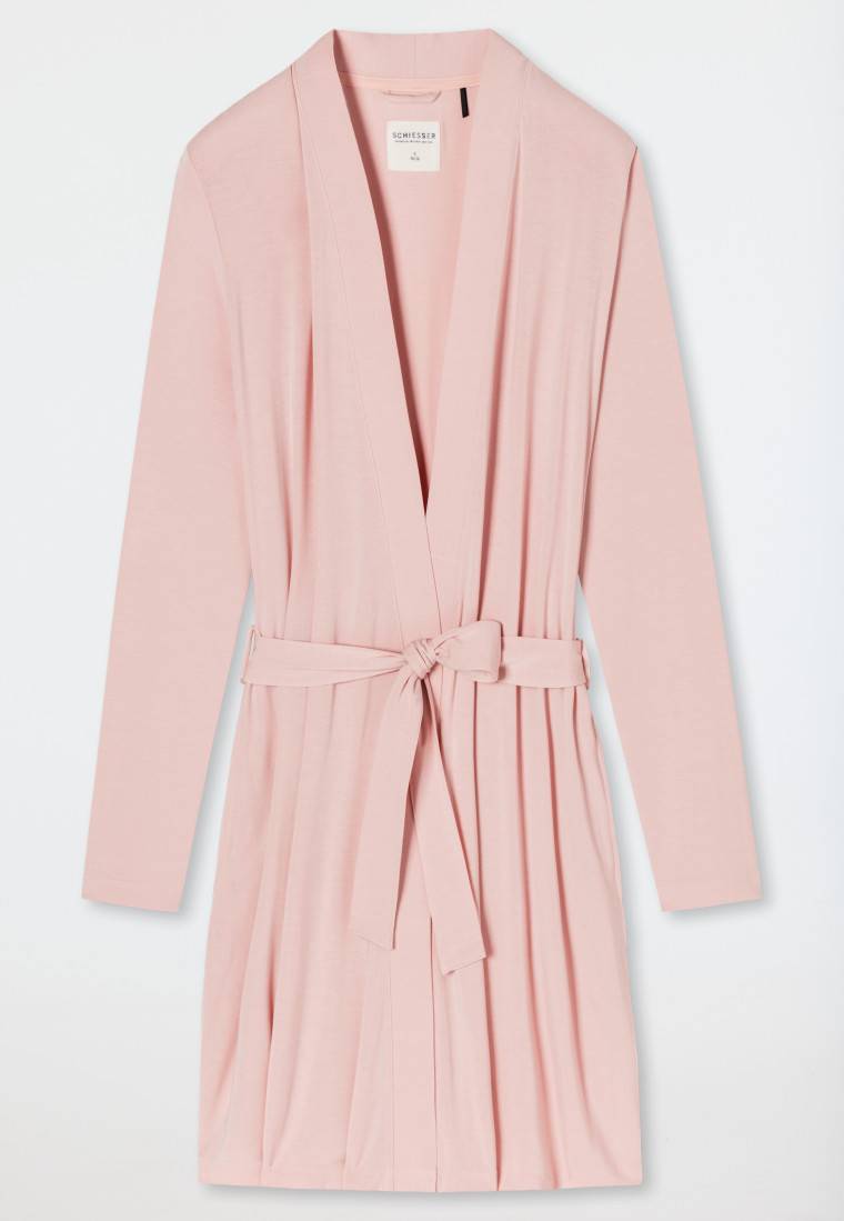 Schiesser Morgenmantel Modal rosé- Essentials Vierteljährliche Förderung