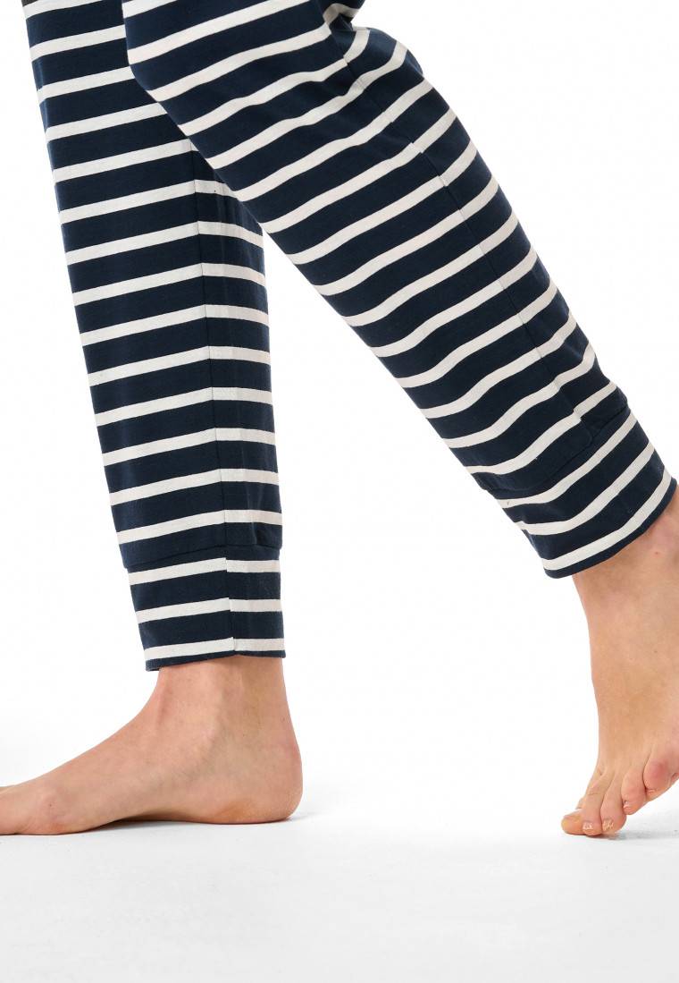 Schiesser Schlafanzug lang nachtblau - Casual Essentials Angebote