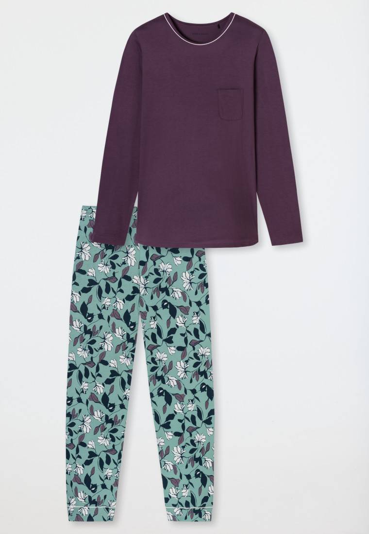 Schiesser Schlafanzug lang multicolor - Comfort Nightwear Günstiger Verkauf