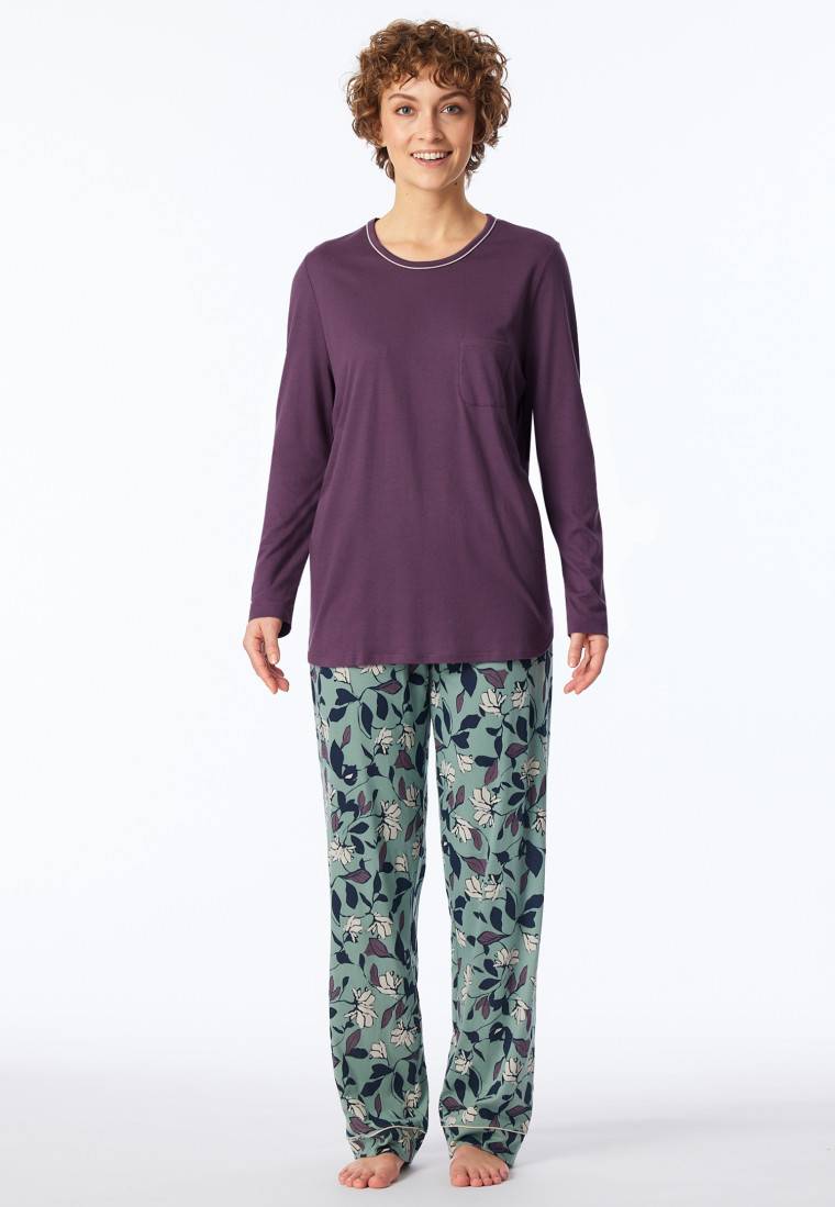Schiesser Schlafanzug lang multicolor - Comfort Nightwear Günstiger Verkauf