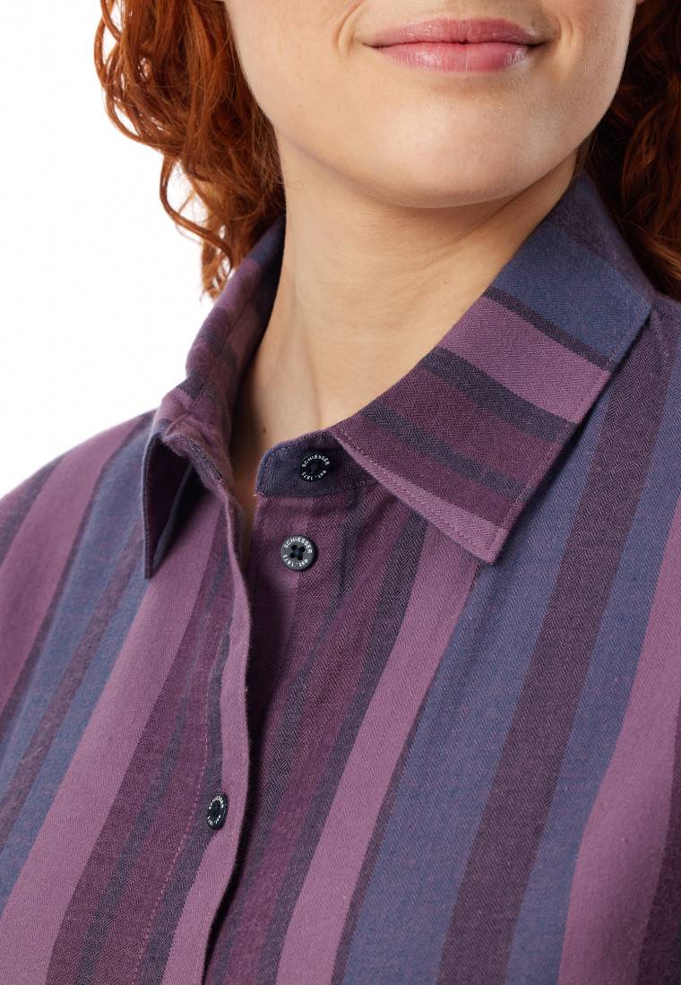 Schiesser Pyjama lang Webware Streifen multicolor - Modern Nightwear Online Shopping