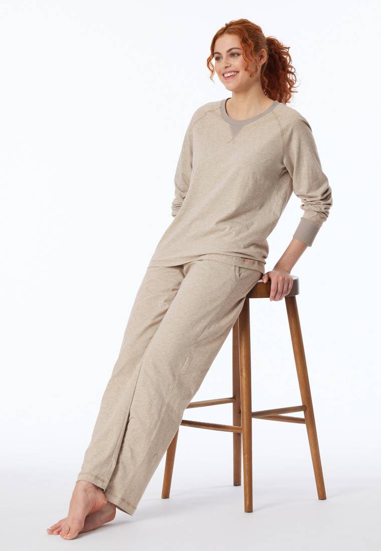 Schiesser Schlafanzug lang natur - Casual Nightwear