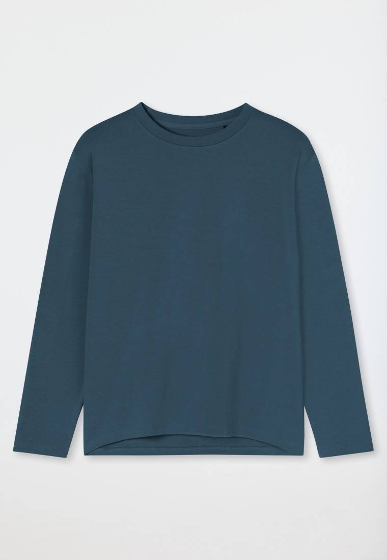 Schiesser Shirt langarm rundhals jeansblau - Mix+Relax Zeitbegrenzte Promotion