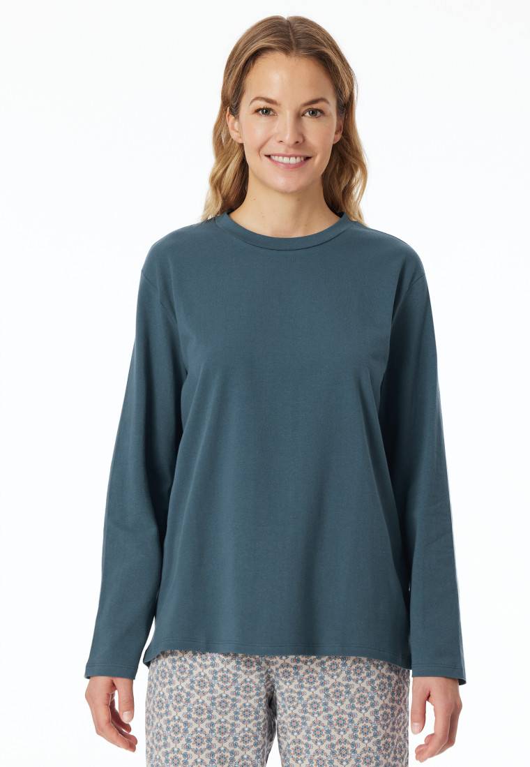 Schiesser Shirt langarm rundhals jeansblau - Mix+Relax Zeitbegrenzte Promotion