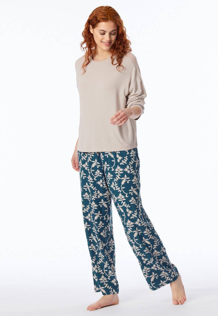 Schiesser Shirt langarm beige - Mix+Relax
