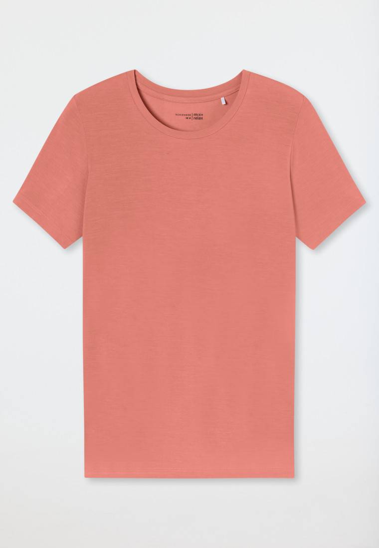 Schiesser Shirt kurzarm rundhals papaya - Mix+Relax Bis zu 55% Rabatt