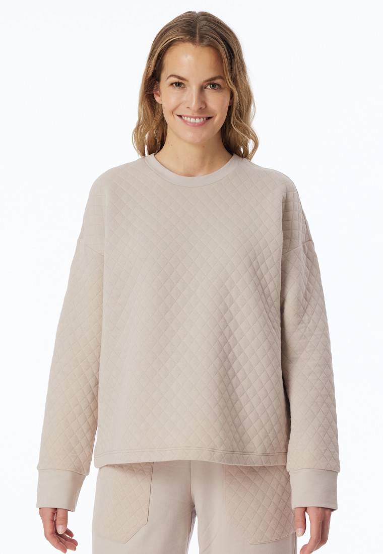 Schiesser Sweatshirt Jersey-Quiltstoff und Sweatware beige - Mix+Relax Discount Store für neue Produkte