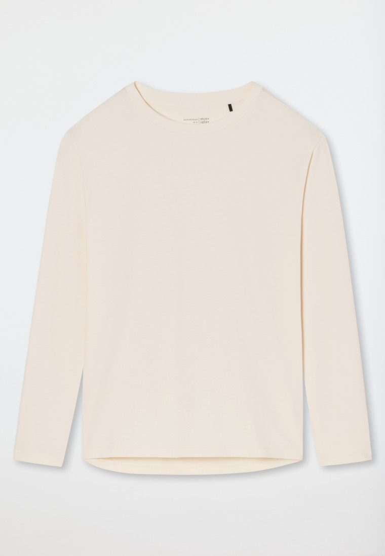 Schiesser Shirt langarm creme - Mix+Relax 50% Rabatt mit kostenlosem Versand