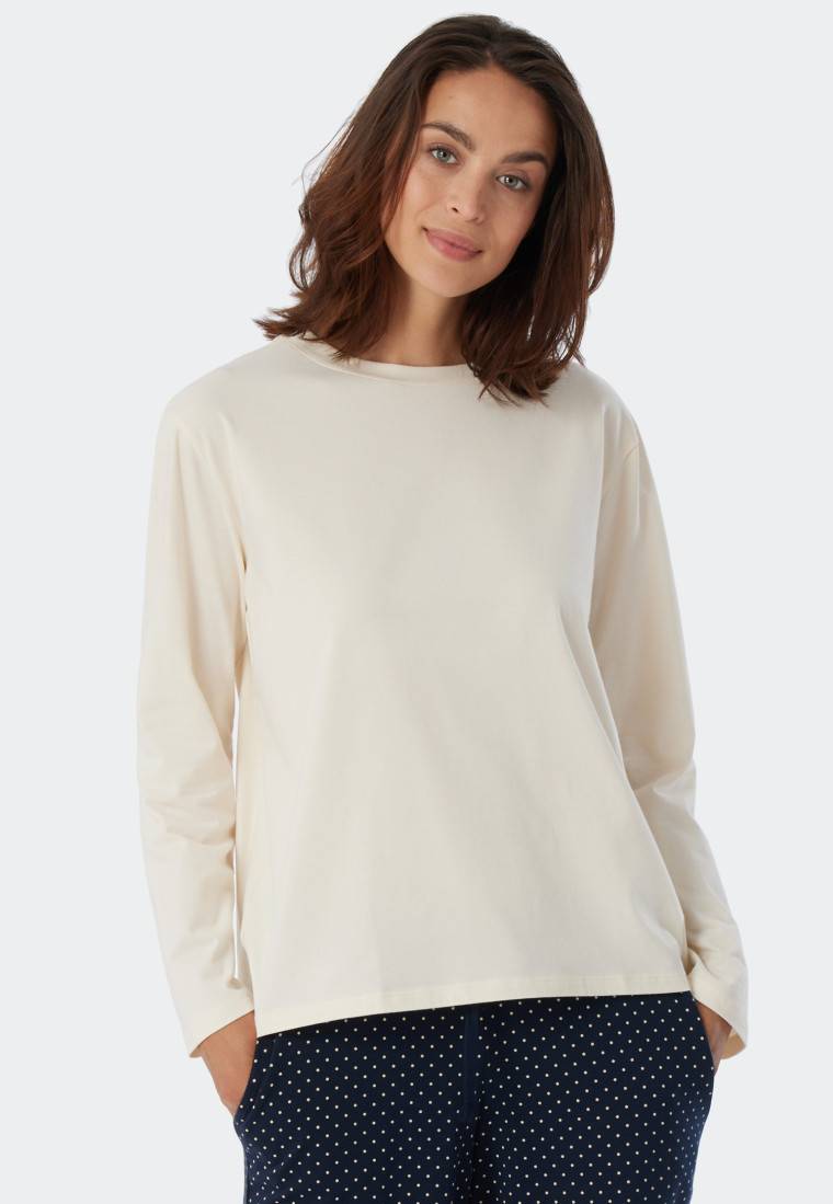 Schiesser Shirt langarm creme - Mix+Relax 50% Rabatt mit kostenlosem Versand