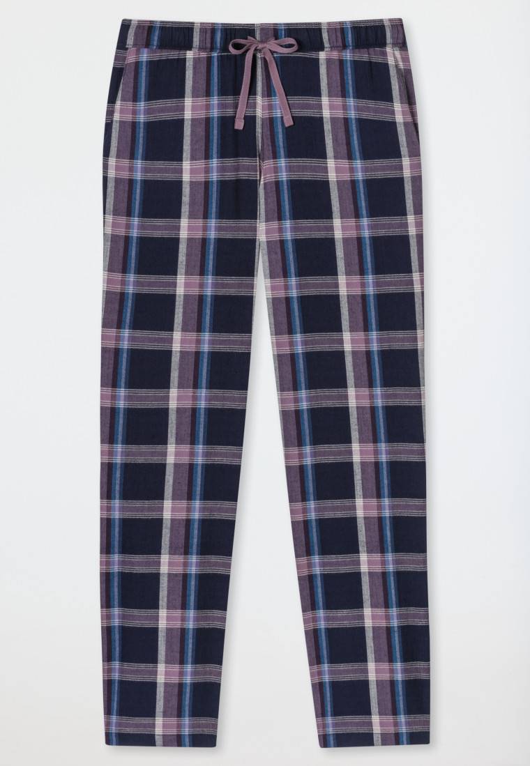 Schiesser Hose lang Flanell Organic Cotton Karos multicolor - Mix+Relax zollfrei