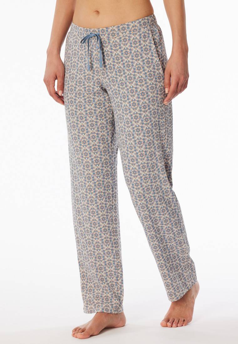 Schiesser Hose lang Blümchen multicolor gemustert - Mix+Relax 50% Rabatt für begrenzte Zeit