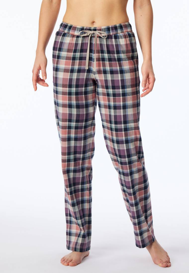 Schiesser Hose lang Flanell Organic Cotton Karos multicolor - Mix+Relax Rabatte dieses Monats