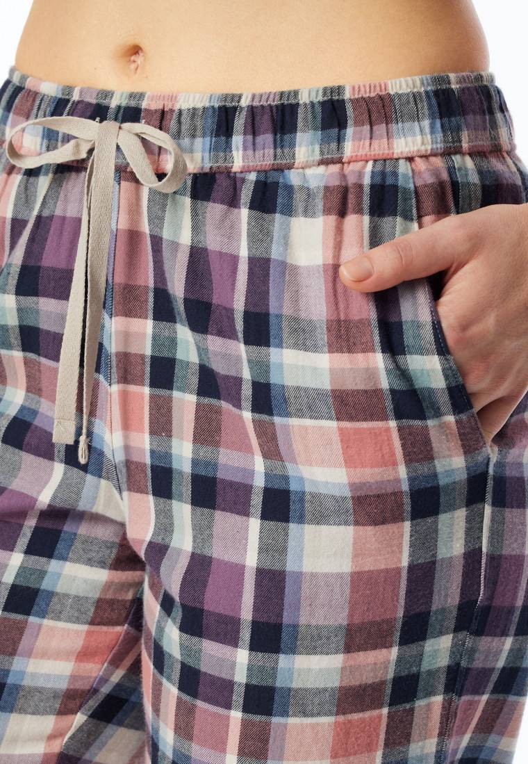 Schiesser Hose lang Flanell Organic Cotton Karos multicolor - Mix+Relax Rabatte dieses Monats