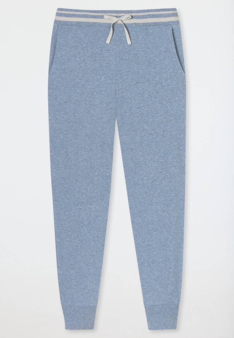 Schiesser Loungehose lang Organic Cotton Bündchen jeans-meliert - Mix+Relax 2025