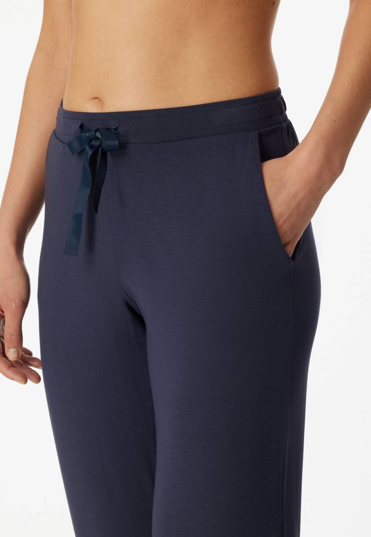 Schiesser Hose lang/extra-lang Modal blau - Mix+Relax Angebote