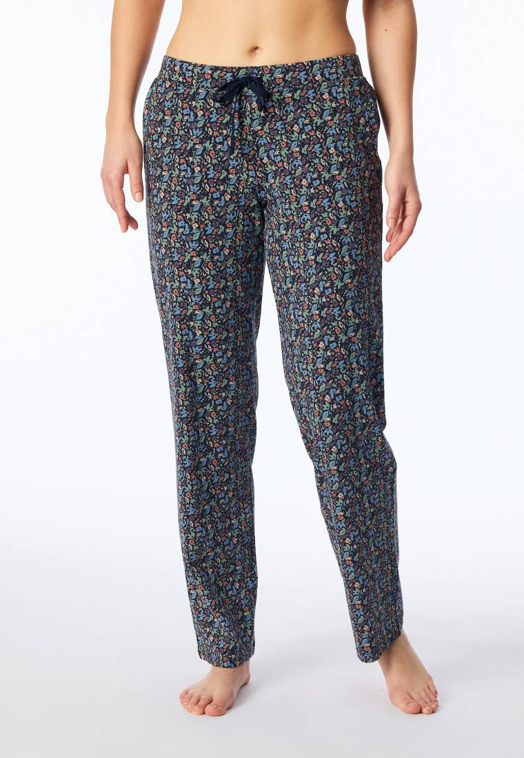 Schiesser Hose lang multicolor floral gemustert - Mix+Relax Günstiger Verkauf