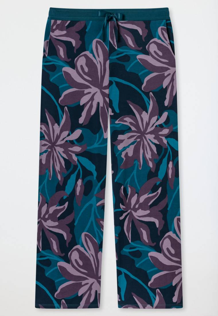 Schiesser Hose lang Blumen multicolor - Mix+Relax Blitzverkäufe