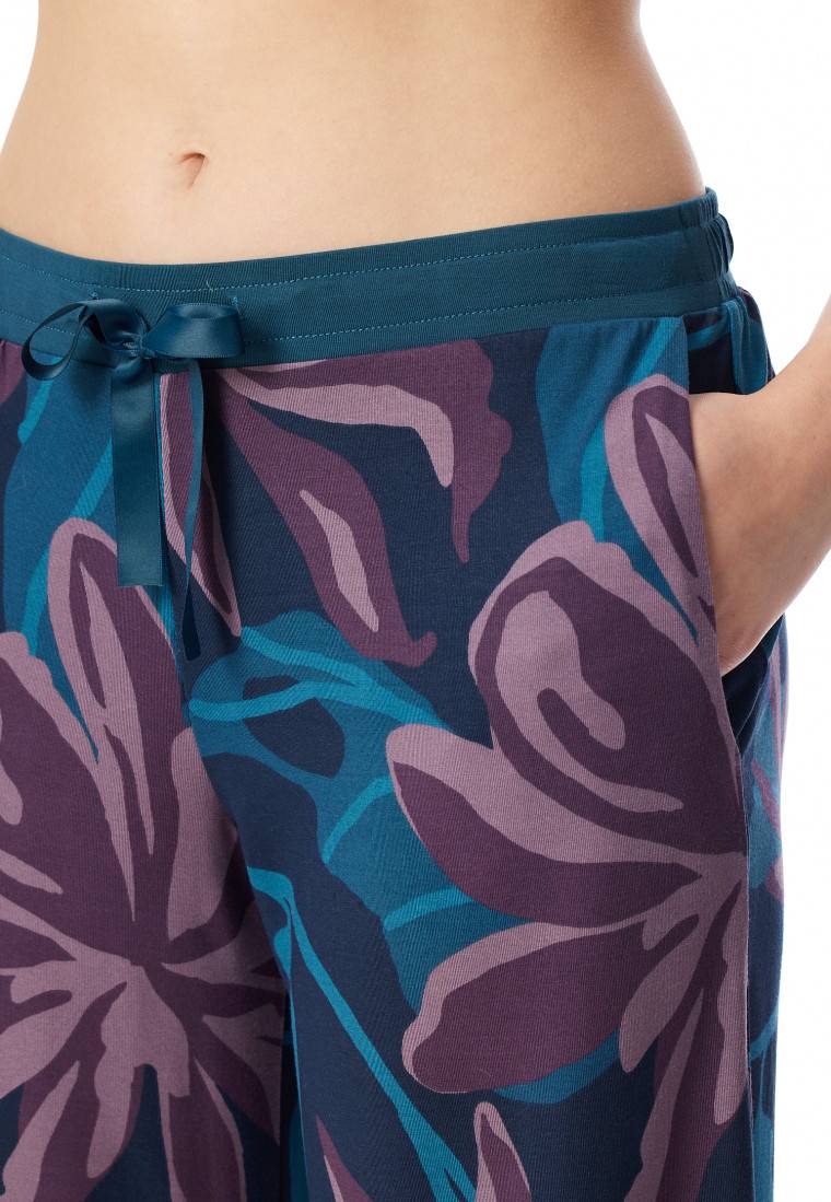 Schiesser Hose lang Blumen multicolor - Mix+Relax Blitzverkäufe