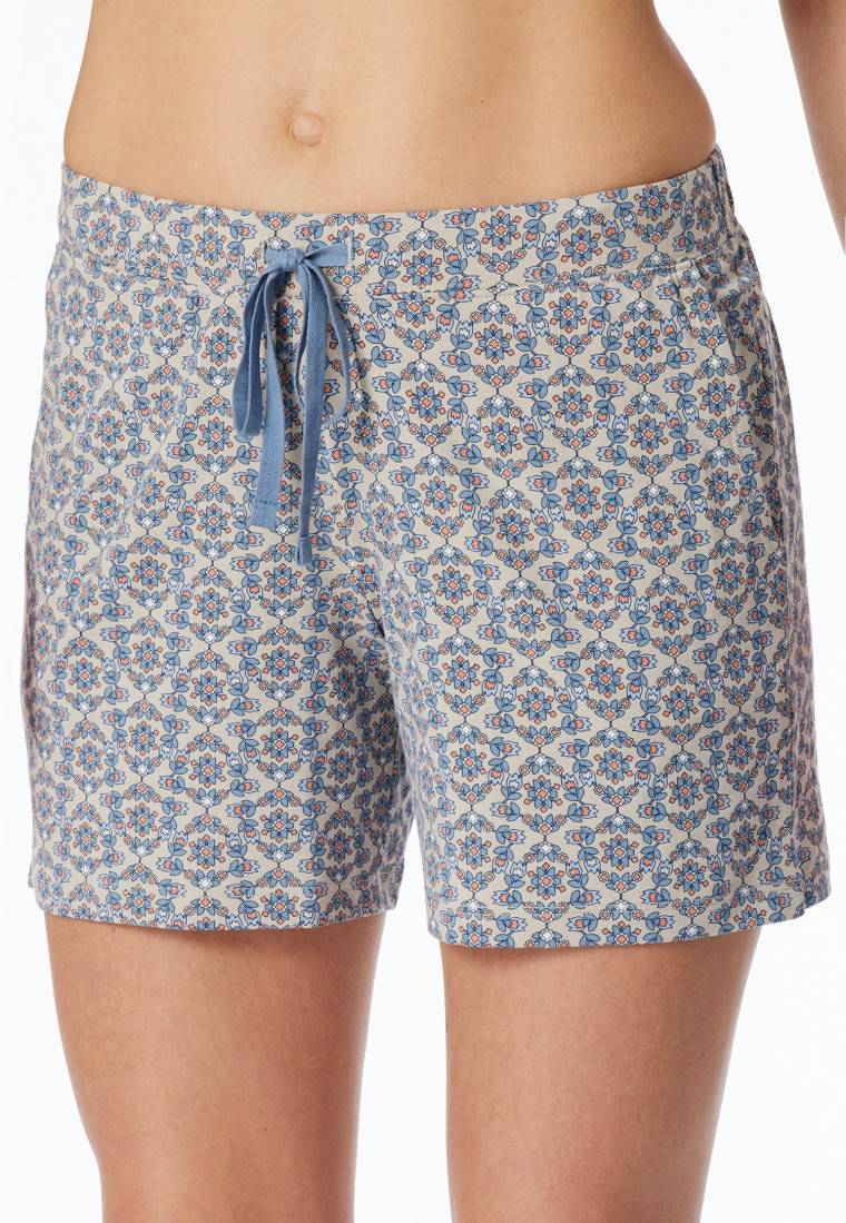 Schiesser Hose kurz multicolor gemustert - Mix+Relax Limitierter Zeitrabatt