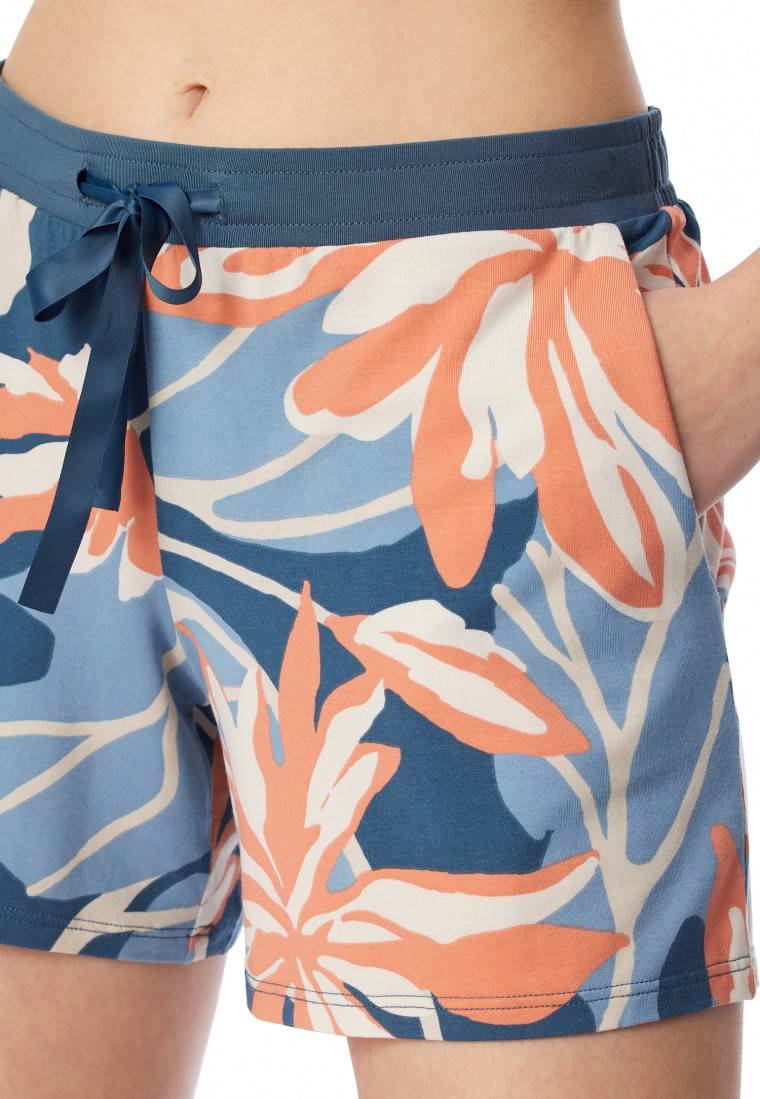 Schiesser Hose kurz Blumen multicolor - Mix+Relax Sonderangebot