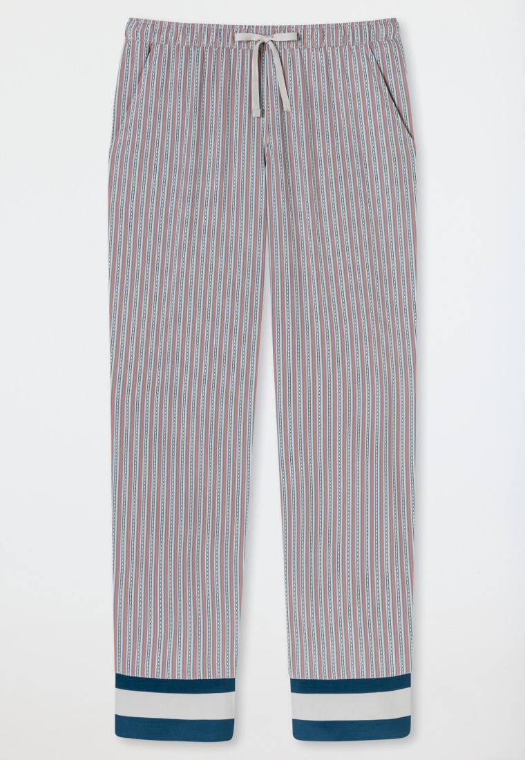 Schiesser Hose lang Webware Streifen multicolor - Mix+Relax Großer Ausverkauf