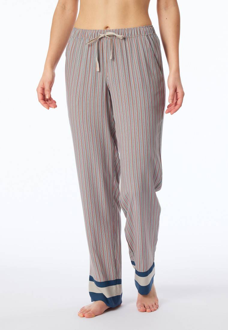 Schiesser Hose lang Webware Streifen multicolor - Mix+Relax Großer Ausverkauf
