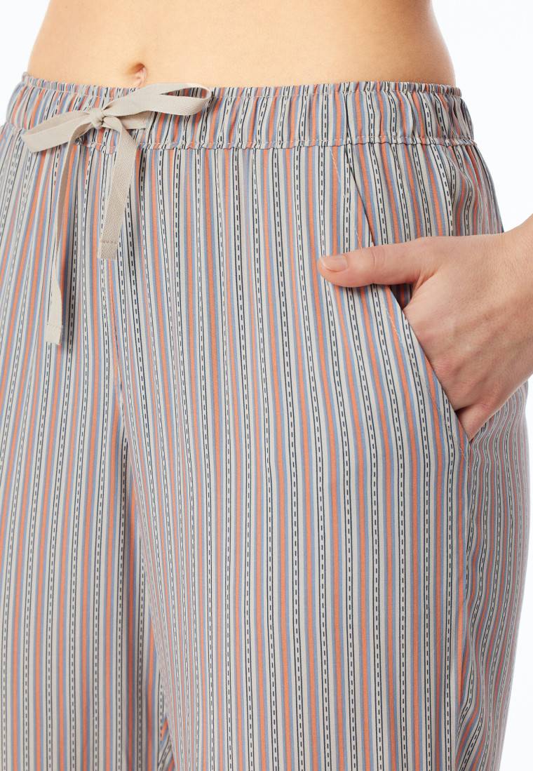 Schiesser Hose lang Webware Streifen multicolor - Mix+Relax Großer Ausverkauf