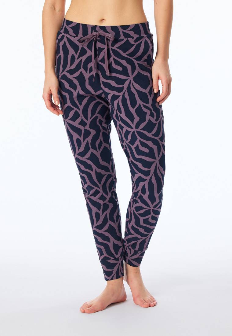 Schiesser Hose lang Bündchen multicolor gemustert - Mix+Relax Flash Sale