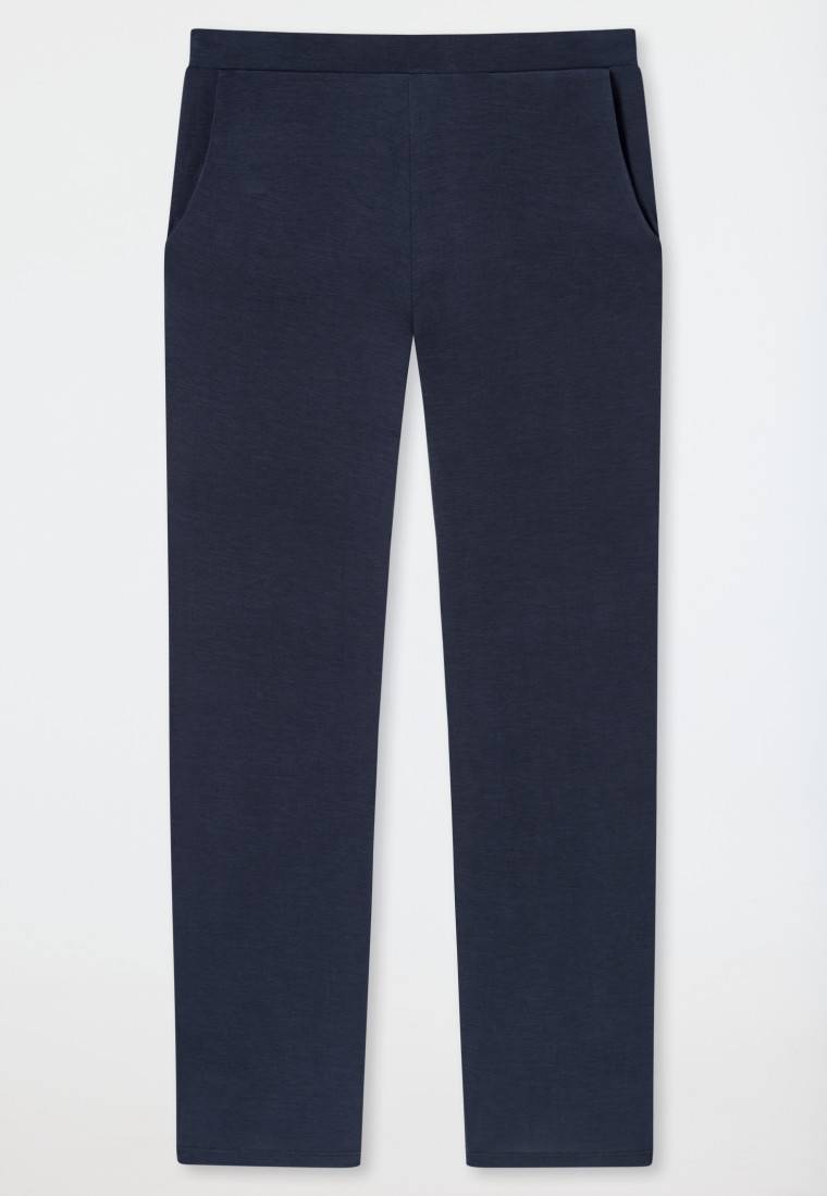 Schiesser Loungehose lang Modal Marlene-Schnitt blau - Mix+Relax Online Shopping