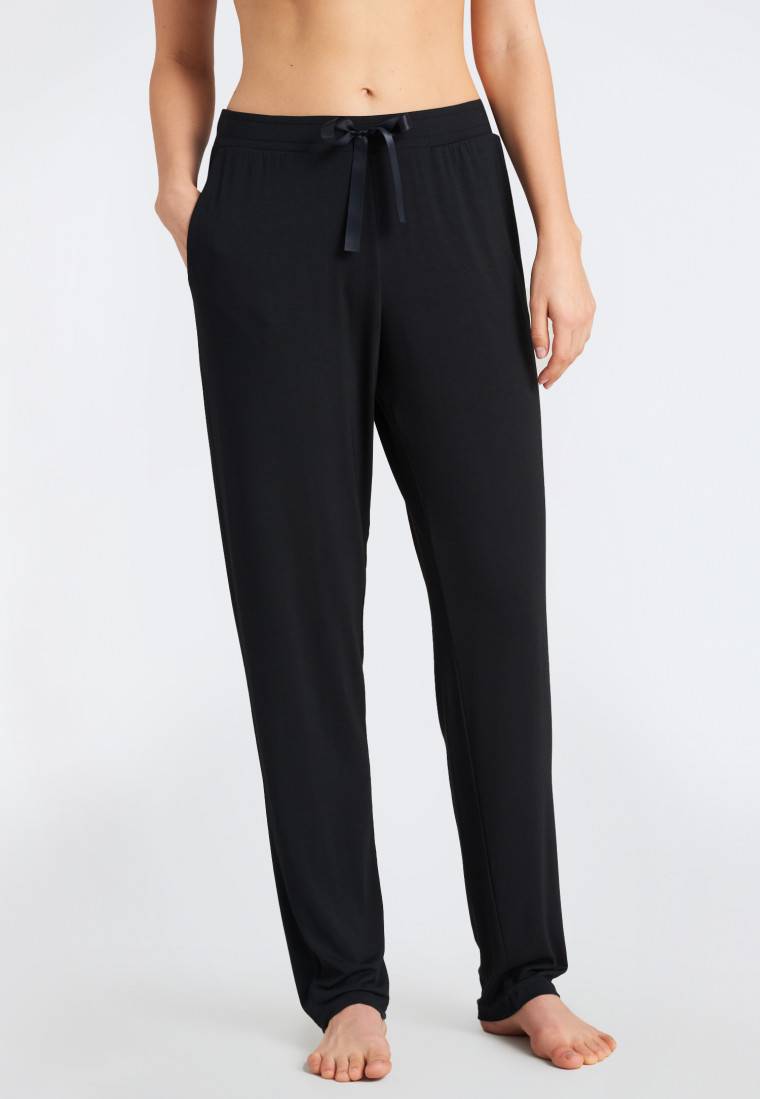 Schiesser Hose lang/extra-lang Modal schwarz - Mix+Relax Cyber Monday