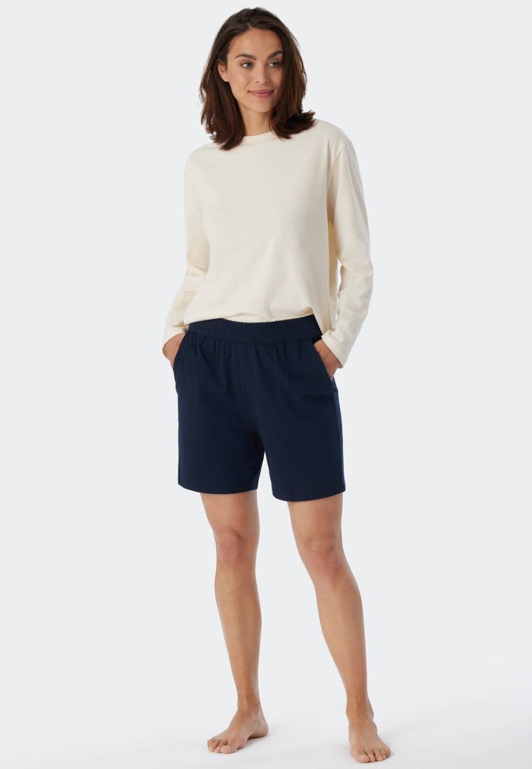 Schiesser Hose kurz dunkelblau - Mix+Relax